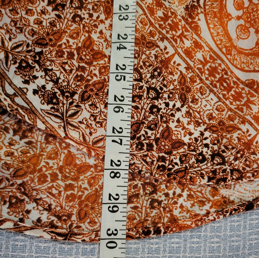 Label Ritu Kumar Orange Sleeveless Top - Picture 7 of 10
